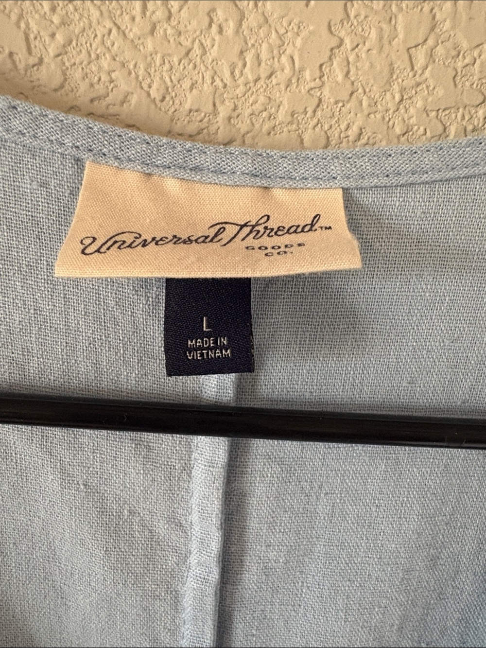Universal Thread Light Blue Button-Front V-Neck Mini Dress - Picture 2 of 6